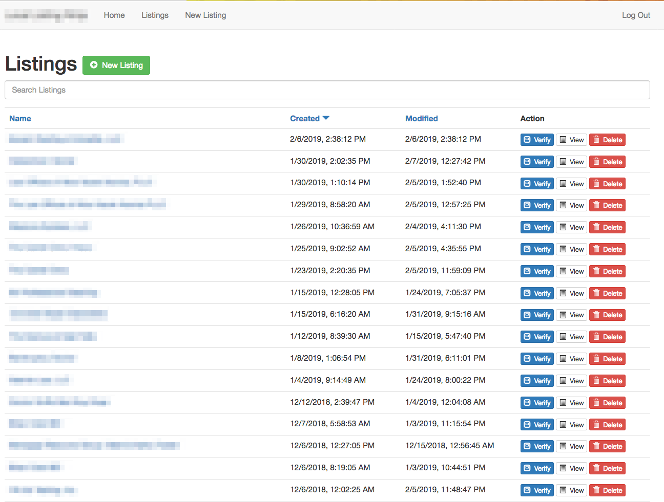 Listings